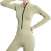 AFPSDLFJDLS Yoga Clothing Quick-Drying Clothes Professional Gym Outdoor Running Sports Suit Female Autumn(Small)